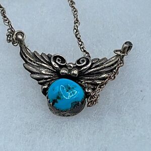 Navajo Native American artist Richard and Rita Begay sterling silver turquoise n